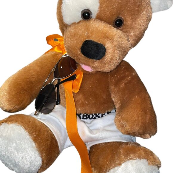 Build A Bear Boxer Plush Teddy Sunglasses Underwear Shorts Tongue Nursery Decor - Picture 3 of 11